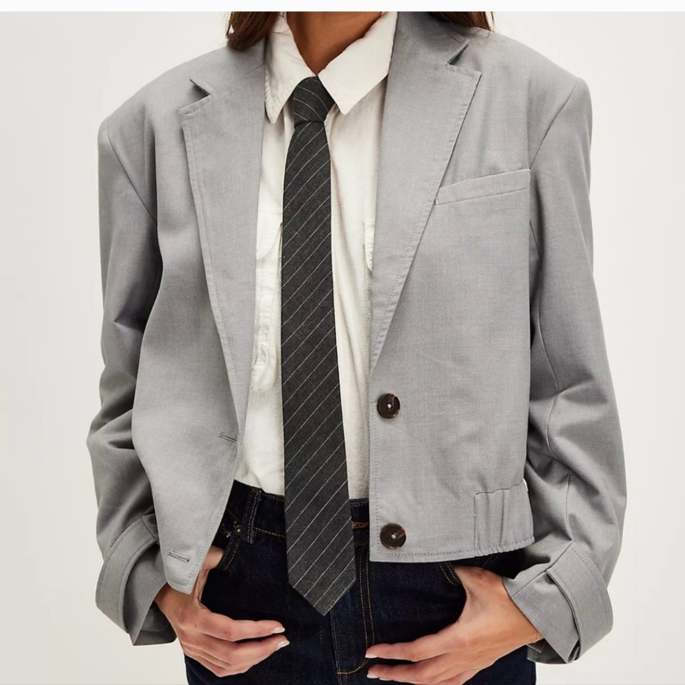 NWT FREE PEOPLE AGNES SOLID JACKET SIZE SMALL - Picture 2 of 6